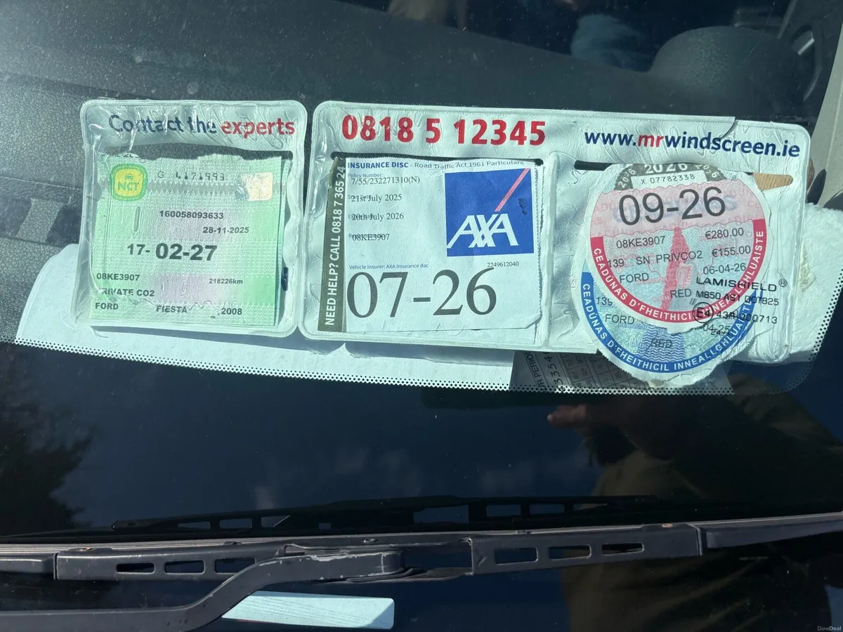 2008 Ford Fiesta Tax and NCT - Image 3