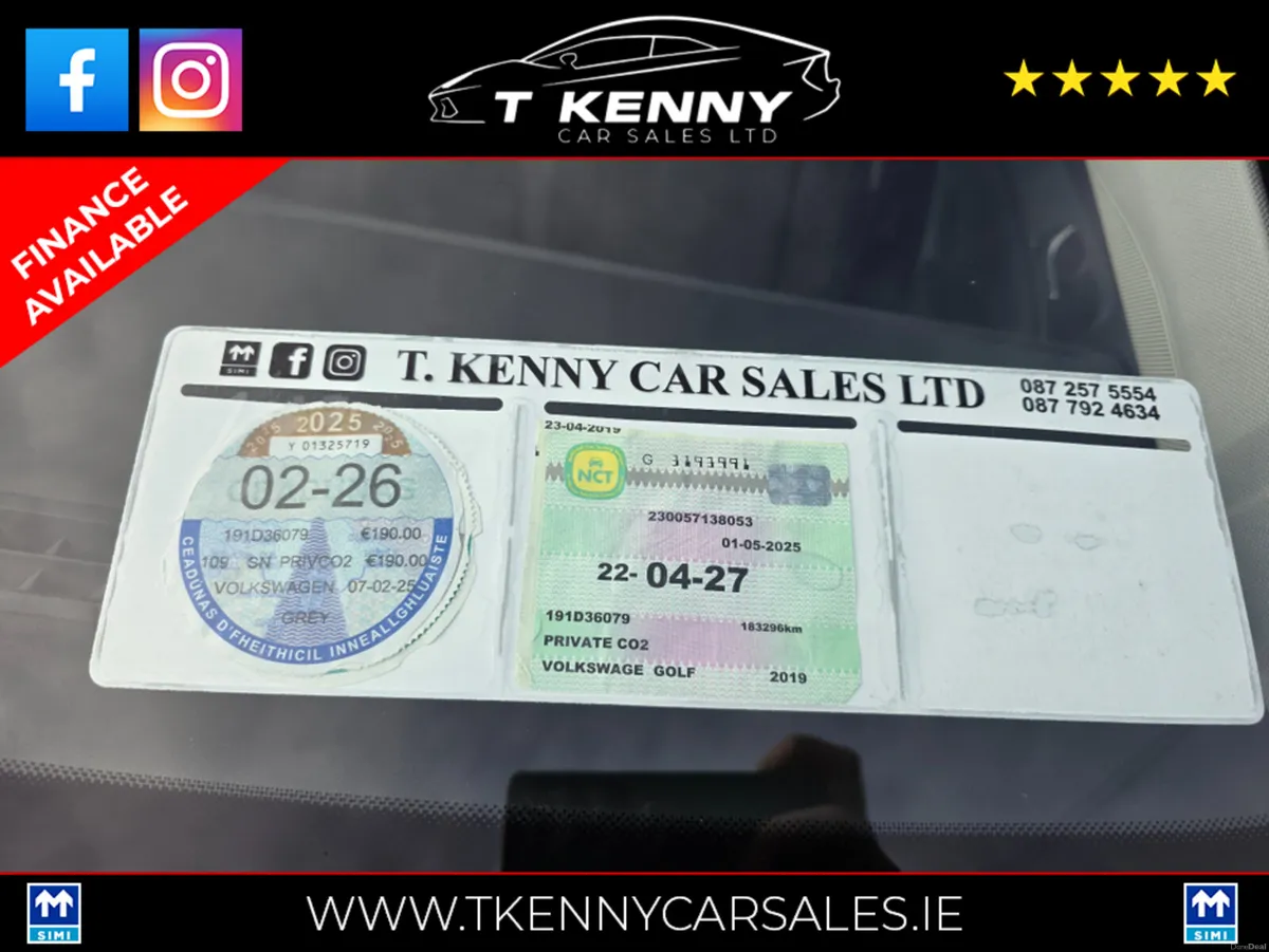 Volkswagen Golf FINANCE AVAILABLE 1.6 TDI MANUAL 5 - Image 3