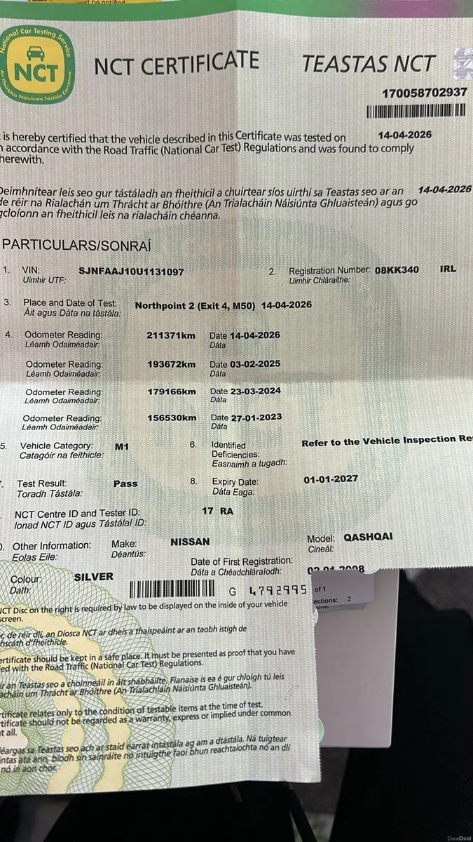 Nissan qashqai.*NCT  01/2027* - Image 2