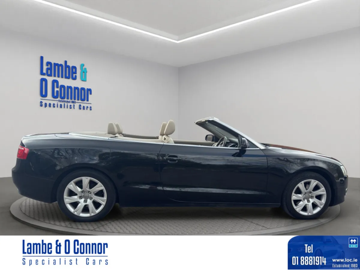 Audi A5 CABRIOLET 2.0 TDI SE *** BLACK / CREAM LEA - Image 2