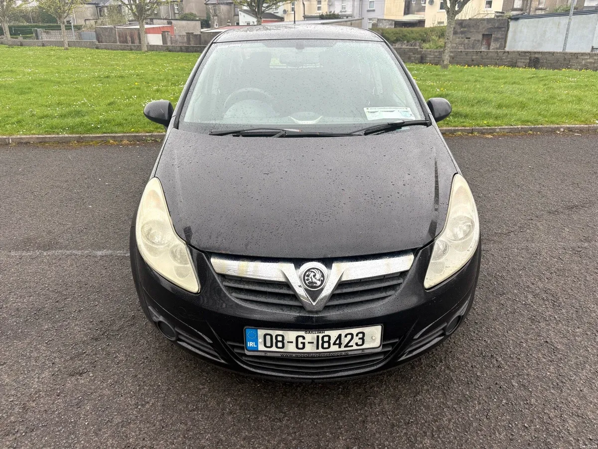 2008 Vauxhall Corsa 1.3 Diesel NCT and Tax 09/26 - Image 1