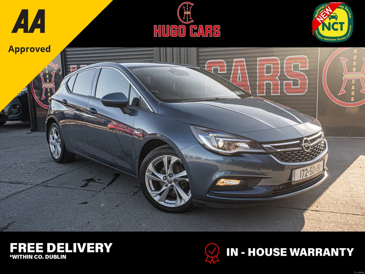 172 Opel Astra SRi 1.4/New NCT/Irish/1yr warranty - Image 1