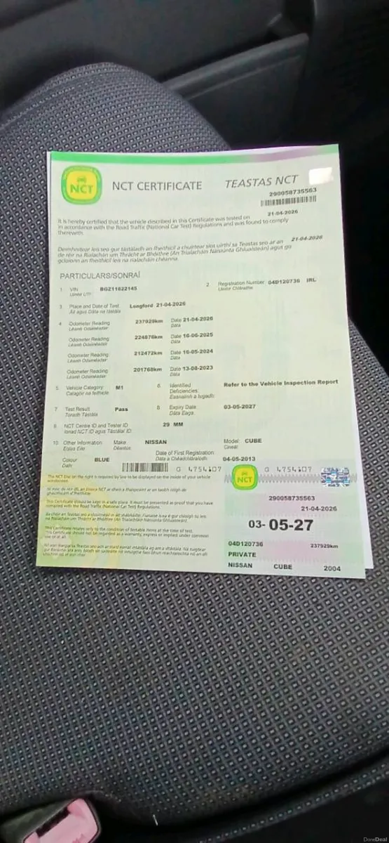 Cube3 7 Seat Tax Auto New Nct 5 27 - Image 2