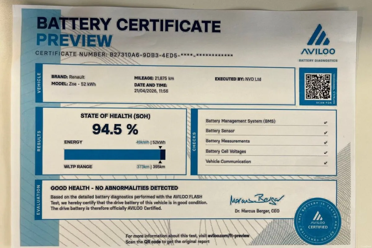 Renault Zoe Evolution R110 EV50 - Image 2