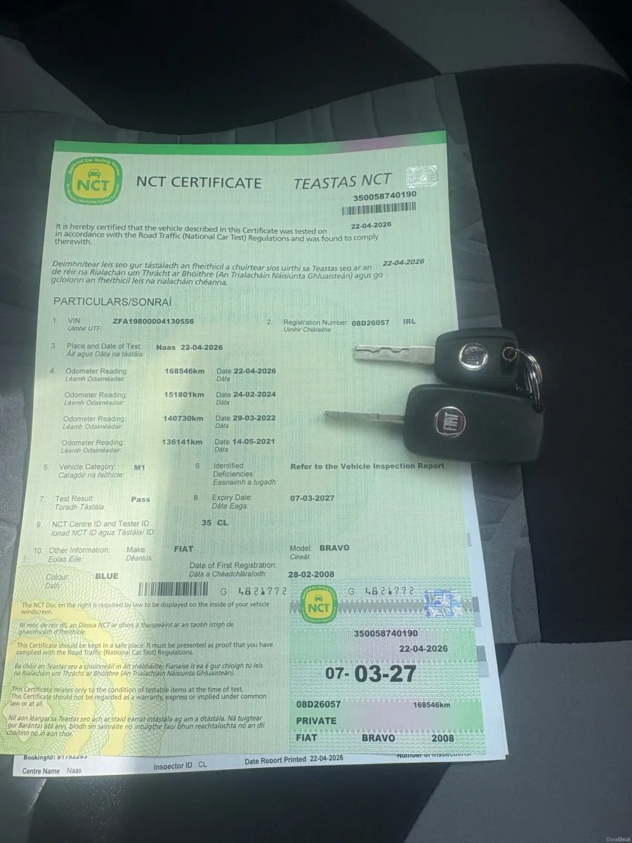 Fiat bravo nct 03/2027 - Image 1