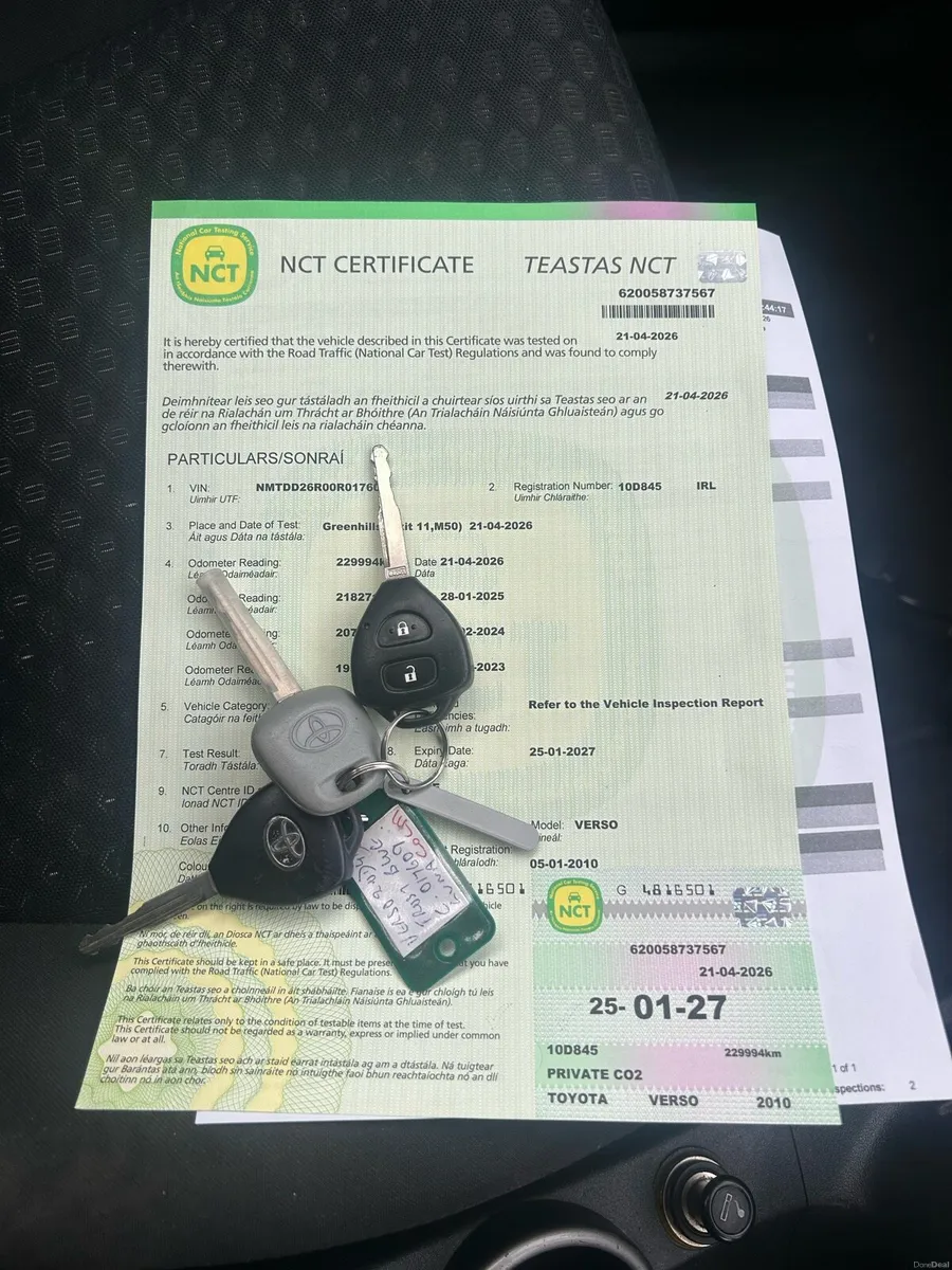 Toyota verso 7 seater - Image 2