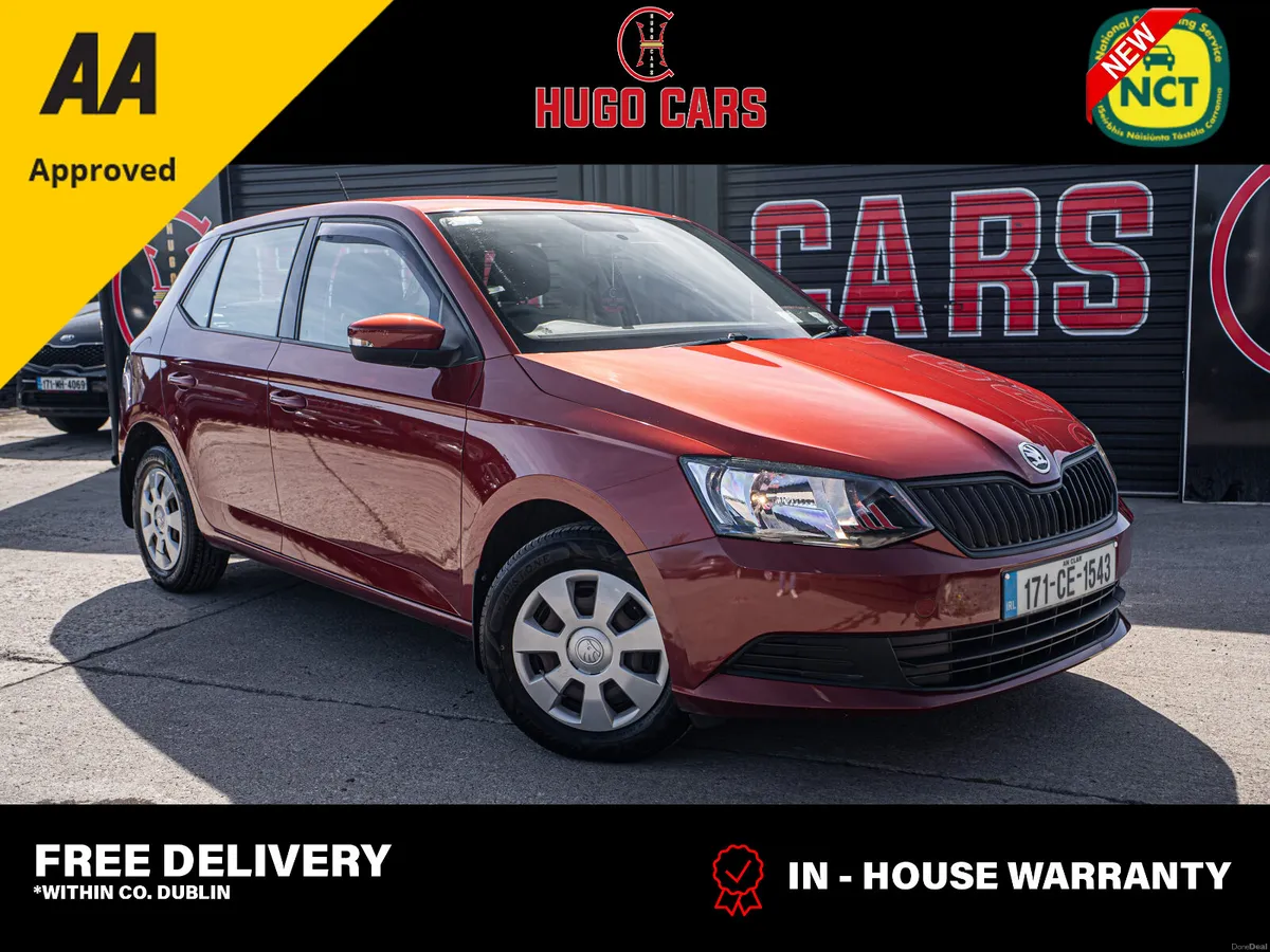 2017 Skoda Fabia 1.0/New NCT/Irish/1yr warranty - Image 1