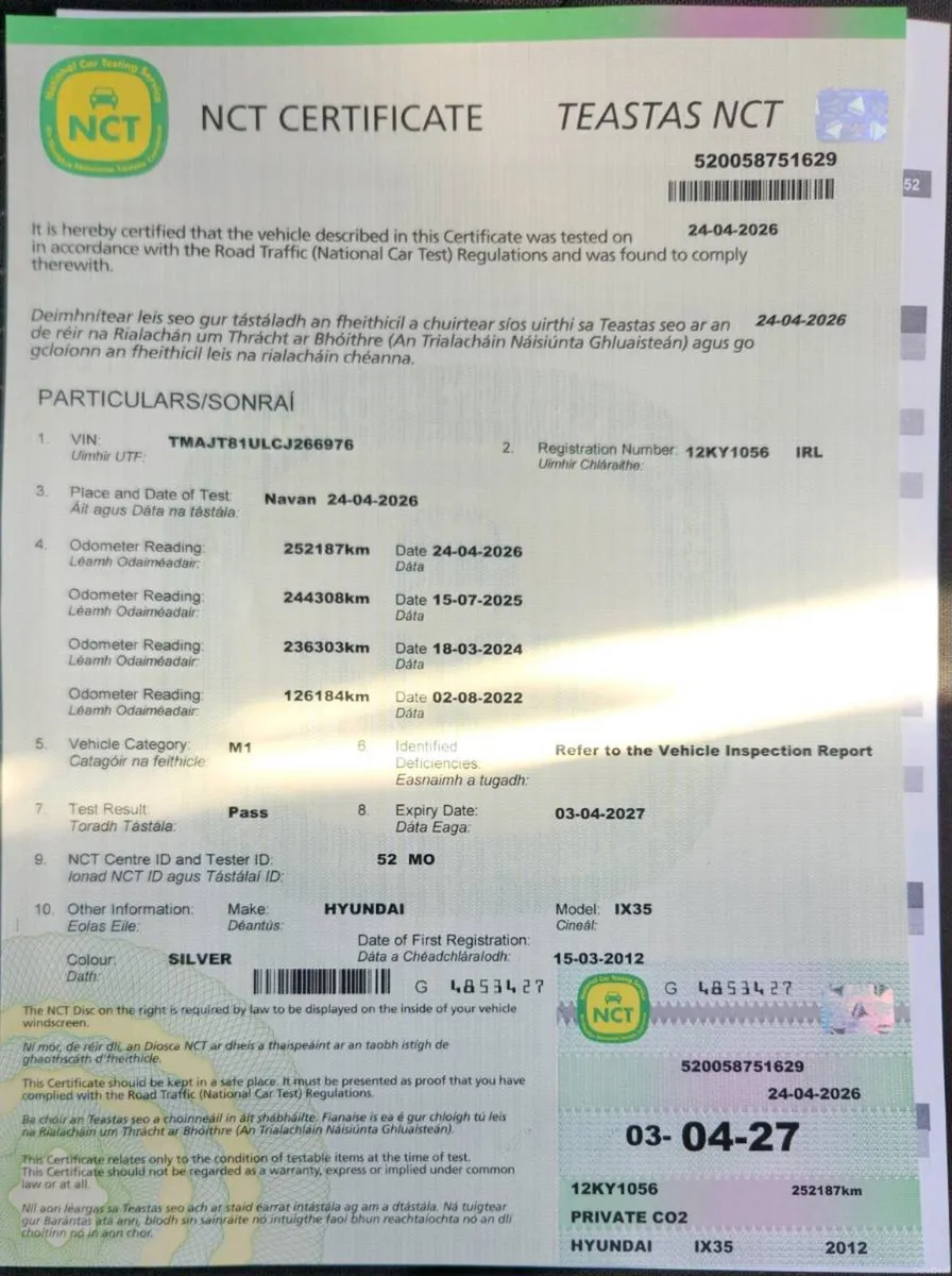 Hyundai ix35 2012 New NCT - Image 4