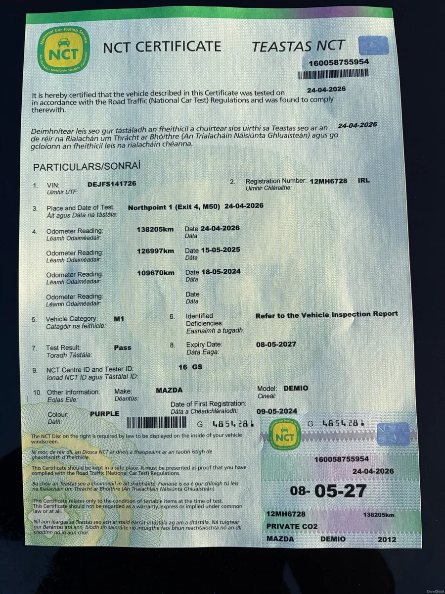 Best Priced Mazda2012 Fresh New NCT till May 2027 - Image 2