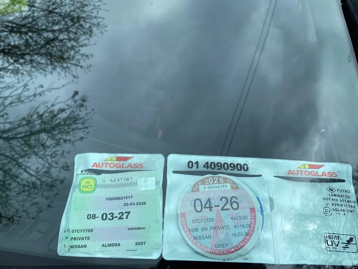 2007 NISSAN ALMERA NEW NCT 3/27 TAXED - Image 2