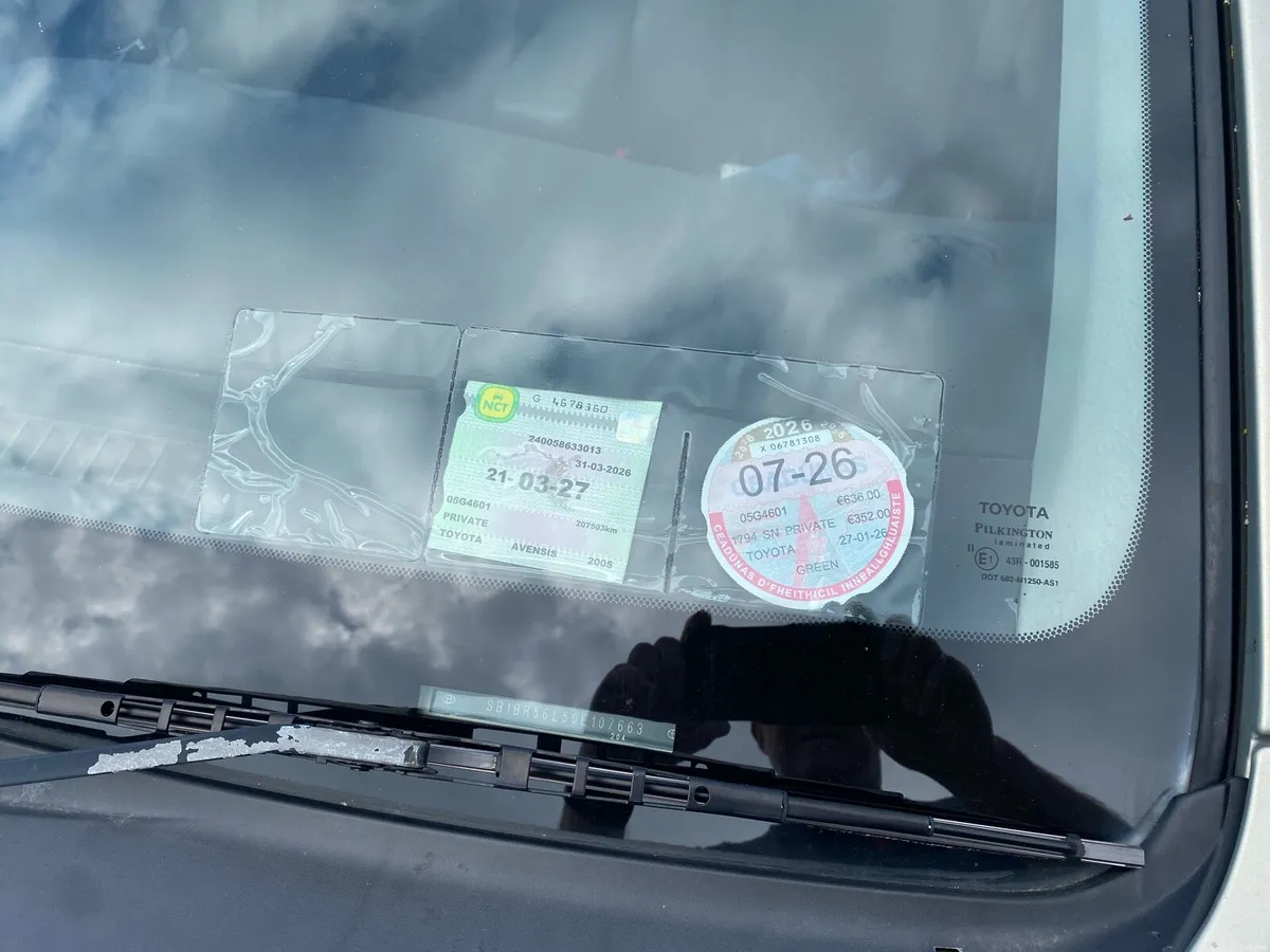 05 Avensis low miles NCT Mar 27 tax July - Image 3