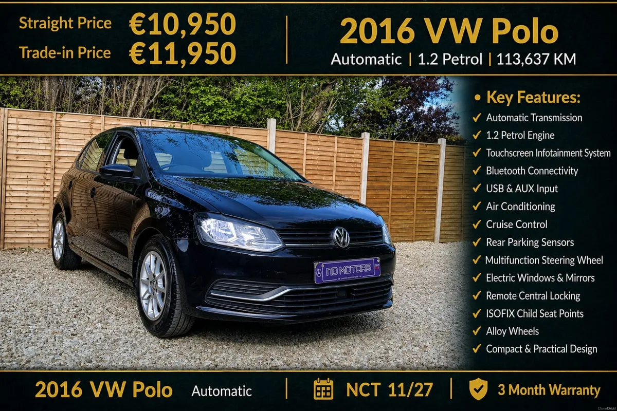 🆕️2016 Volkswagen Polo 1.2 TSI 5DR Auto🆕️ - Image 1