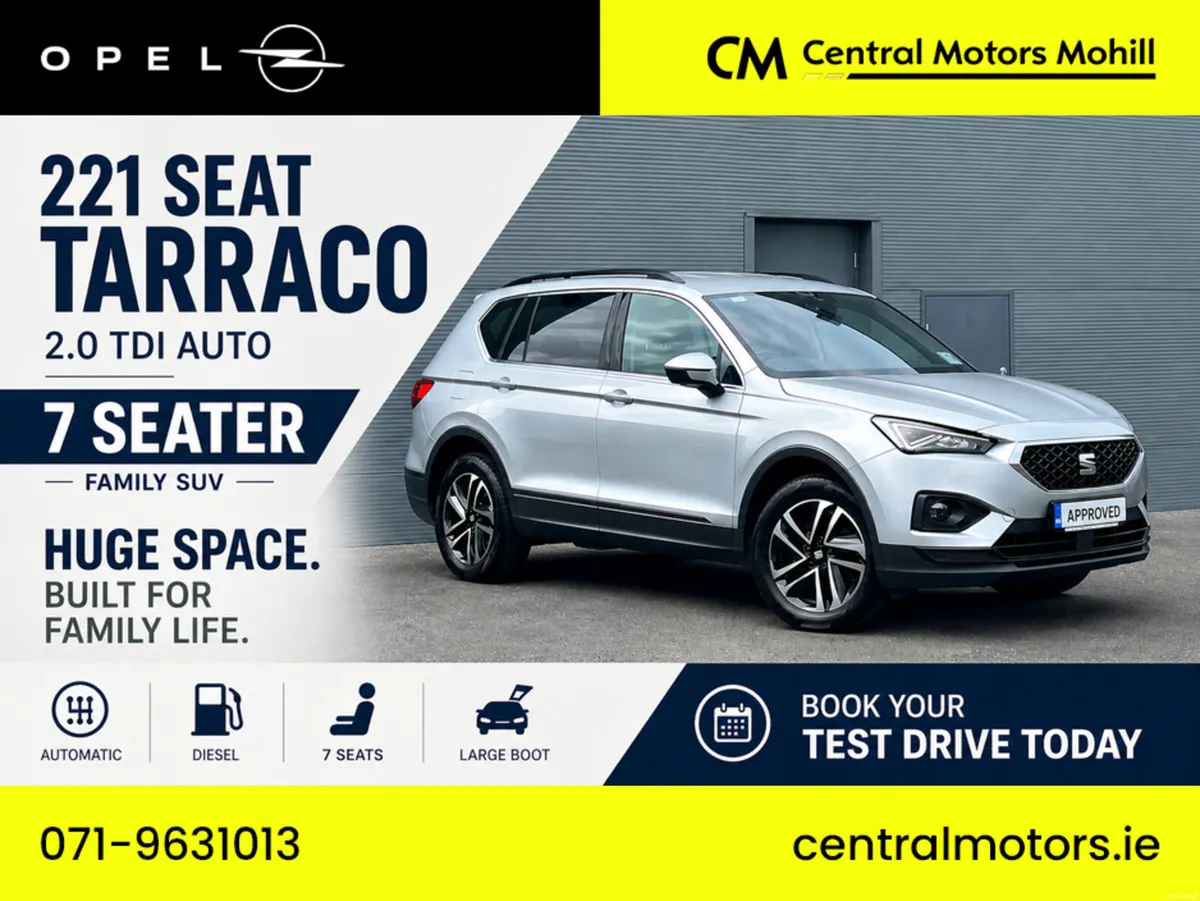 SEAT Tarraco 7 Seater | 2.0 TDI 150HP | Automatic - Image 1