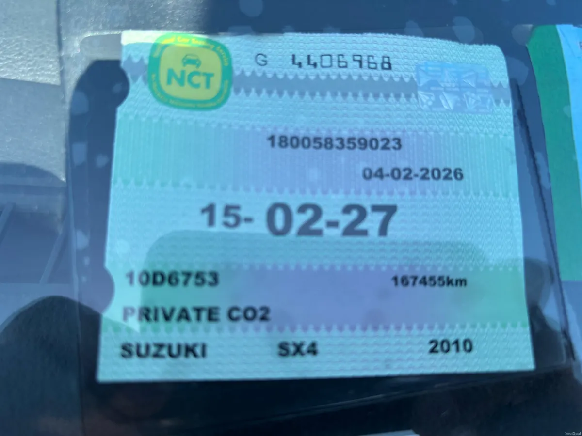 10 Suzuki sx4 ( NCT 02/27) - Image 2