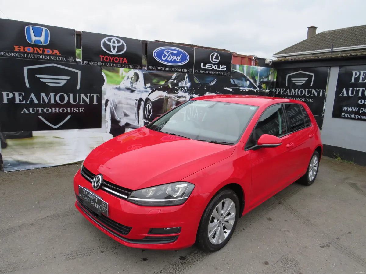 152 VW GOLF 5DR  PETROL AUTO IN CLASSIC RED - Image 1
