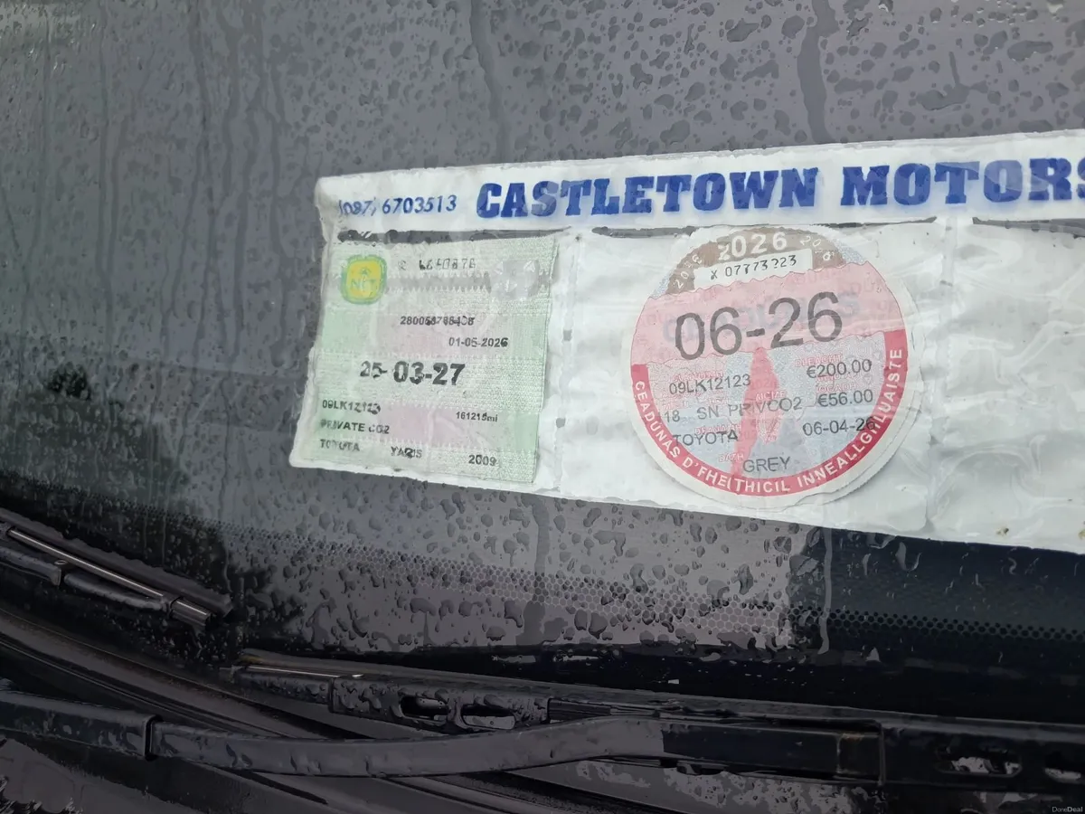 09 Toyota Yaris 1.0, new nct mar. 2027, taxed - Image 2