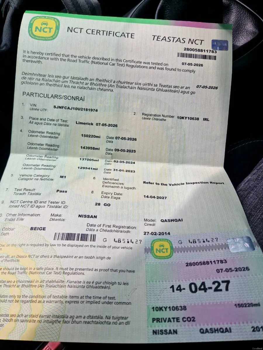 NISSAN QASHQAI NEW NCT GREAT CONDITION - Image 4