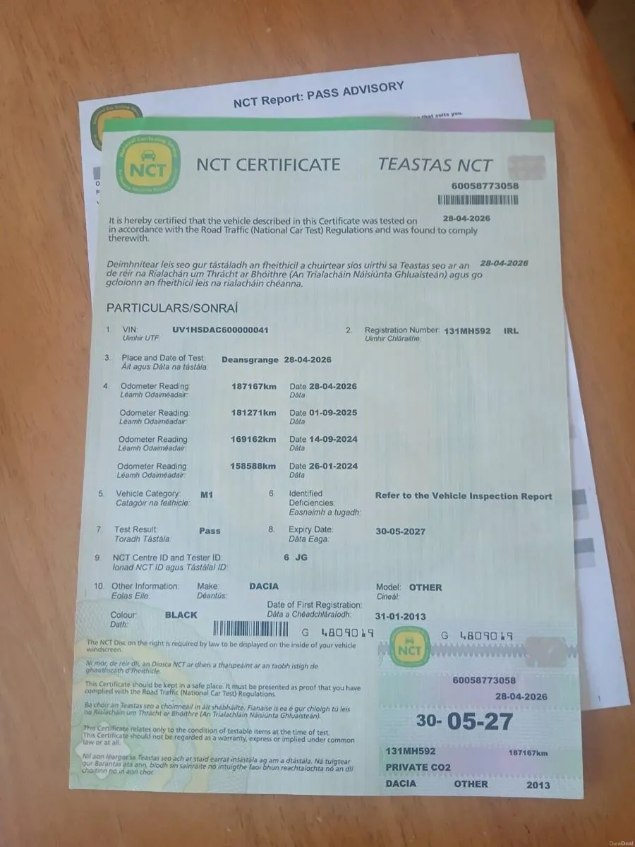 2013 Dacia 1.5 DIESEL 1 OWNER TAXED and new NCT - Image 2
