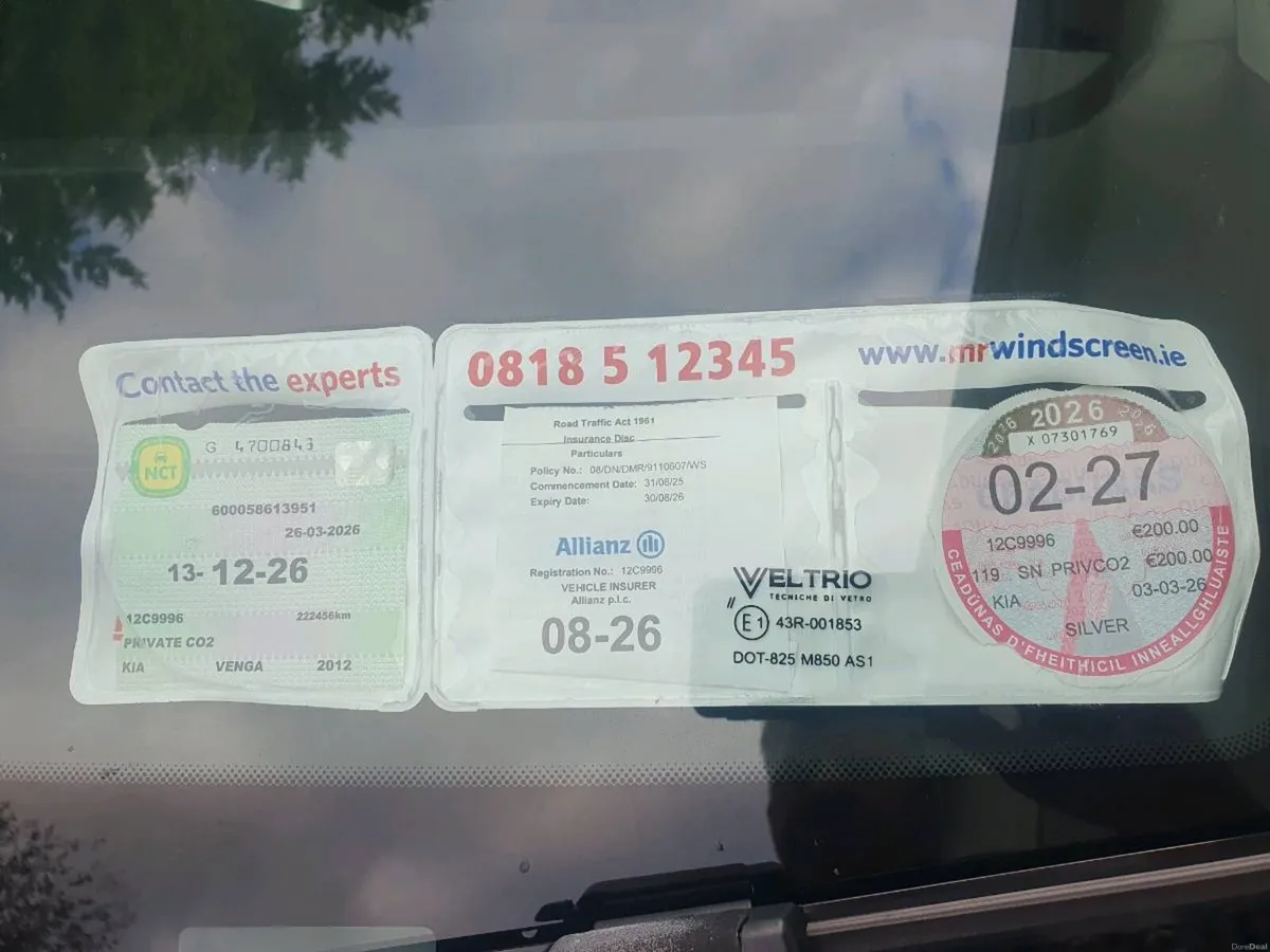 2012 KIA VENGA ELITE  1.4cc DIESEL NCT 12-26 - Image 3