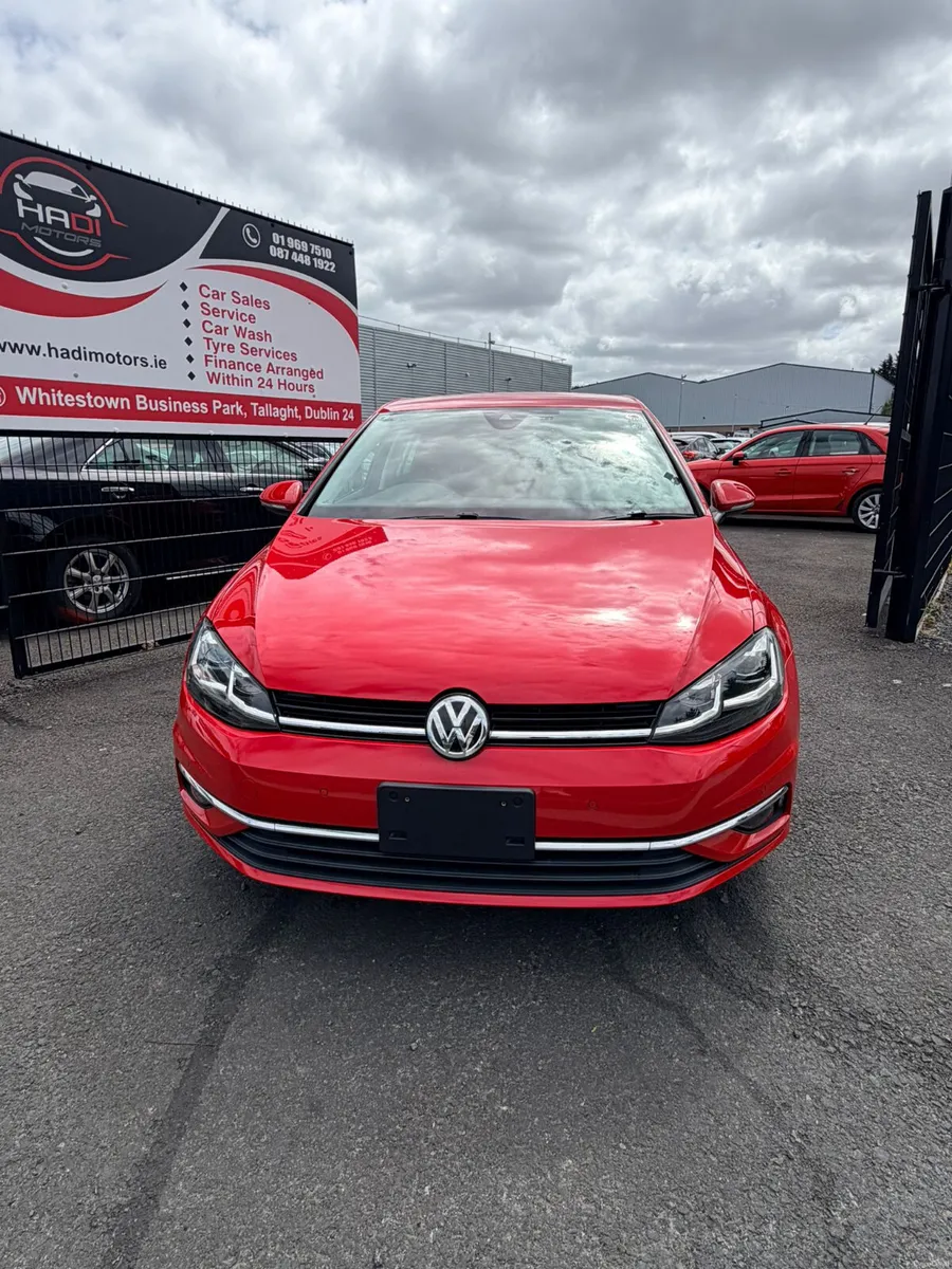 2019 Red Volkswagen Golf - Image 1