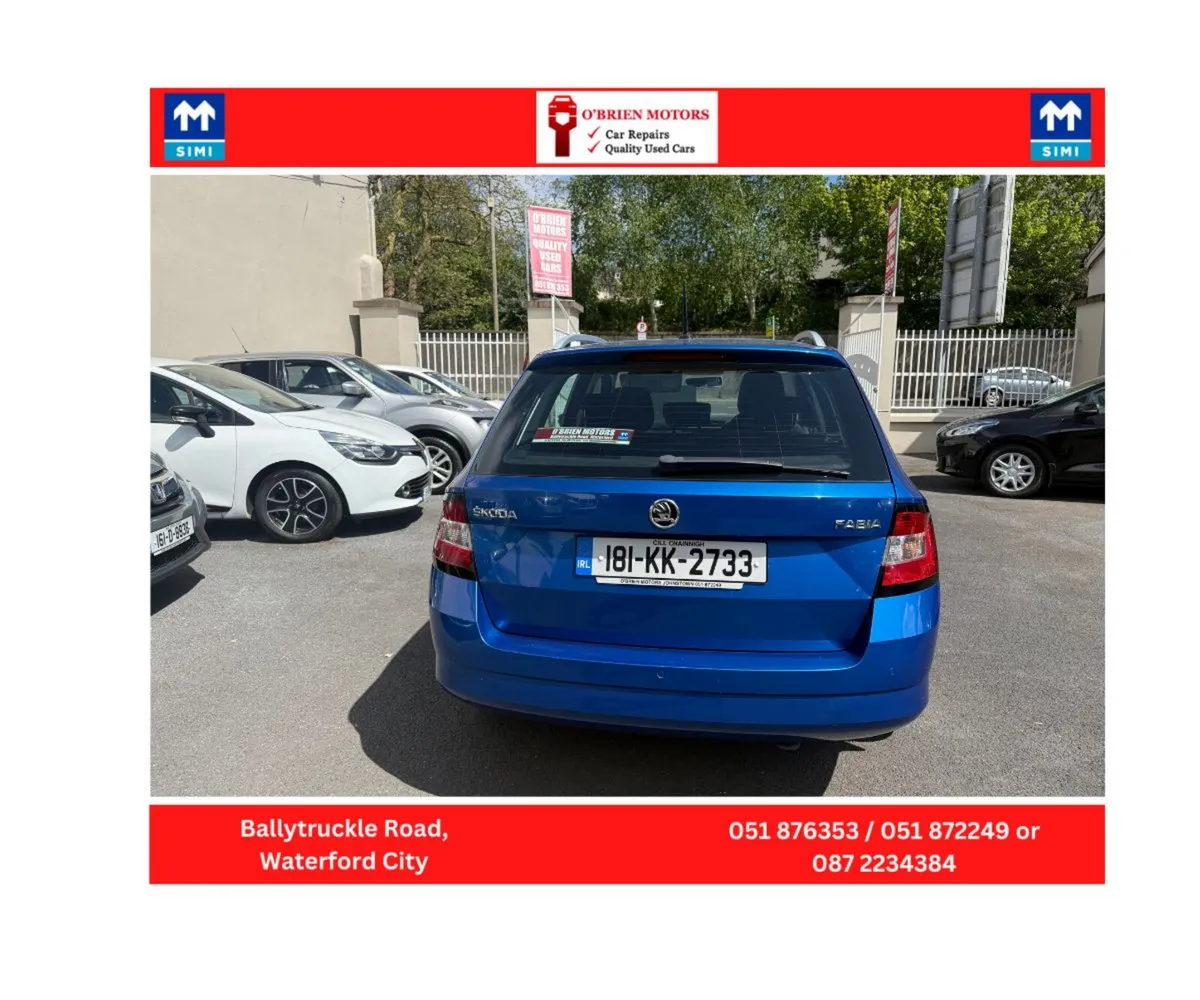 2018 Skoda Fabia, 1 LTR, Petrol, Estate, Blue. - Image 5