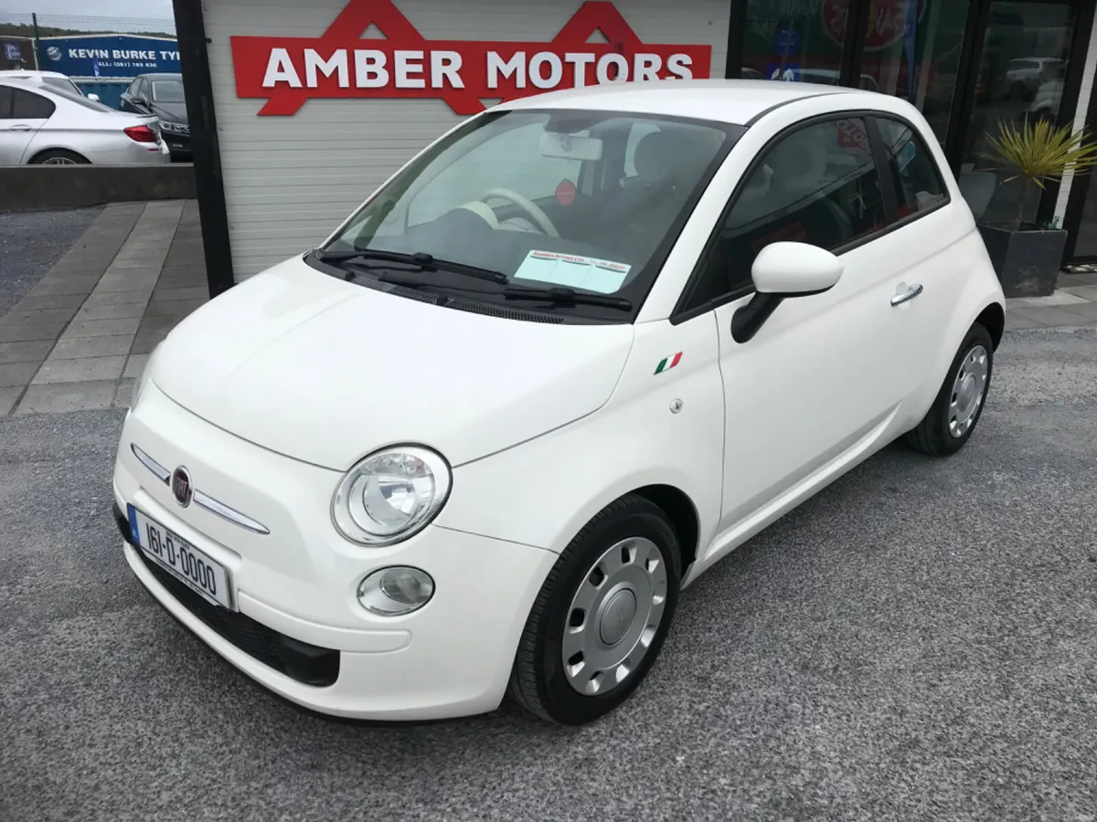 2016 FIAT 500 WHITE - Image 1