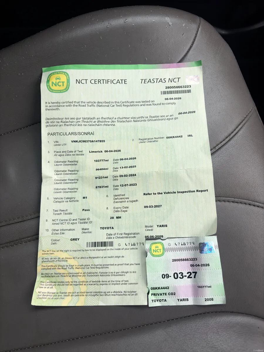 Toyota Yaris 2008 1.4 D4D Automatic new nct 3/27 - Image 2