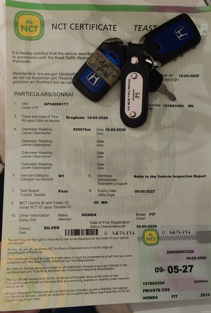 2015 Honda Fit 1.5 Petrol Hybrid- Lowest Milage - Image 2