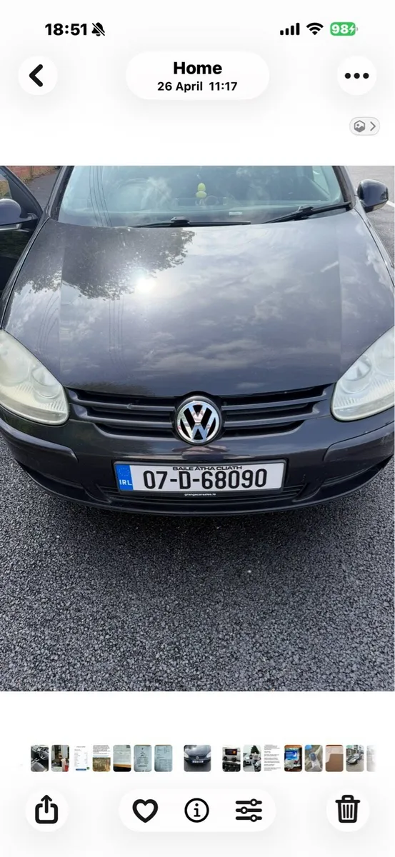 2007 VW Golf 1.4 Sport  LOW KMS