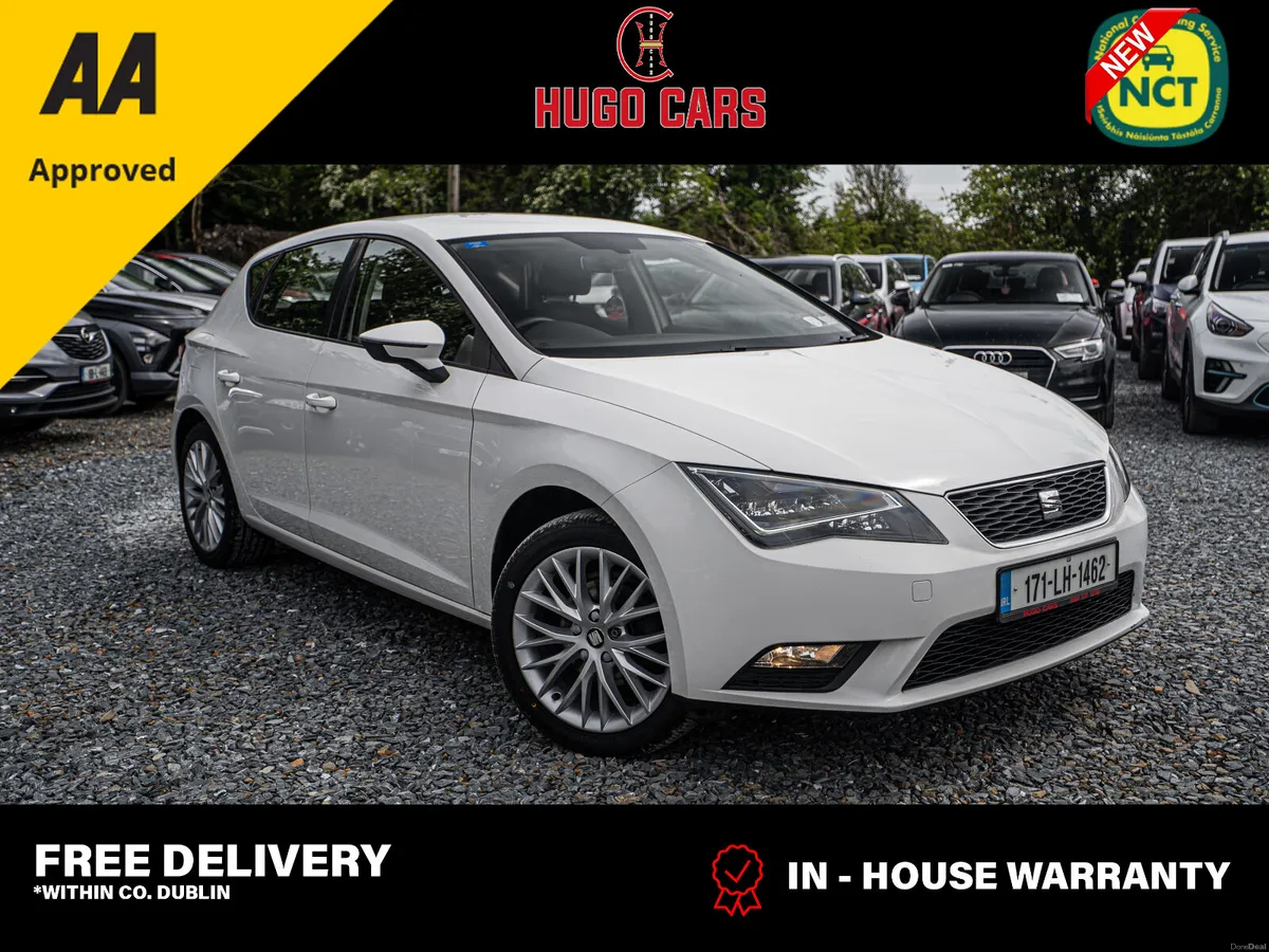 2017 SEAT Leon 1.6d/New NCT/Irish/1yr warranty - Image 1