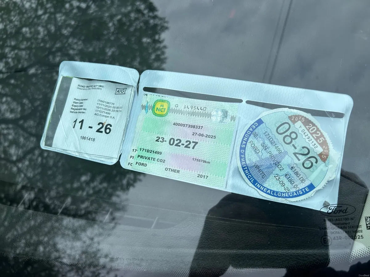 2017 ford focus 1.5 tdci, taxed & NCTD , - Image 2