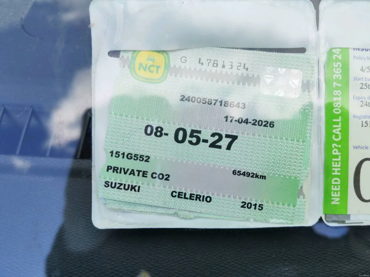 2015 Suzuki Celerio, 1.0L. Fresh NCT and Tax - Image 4