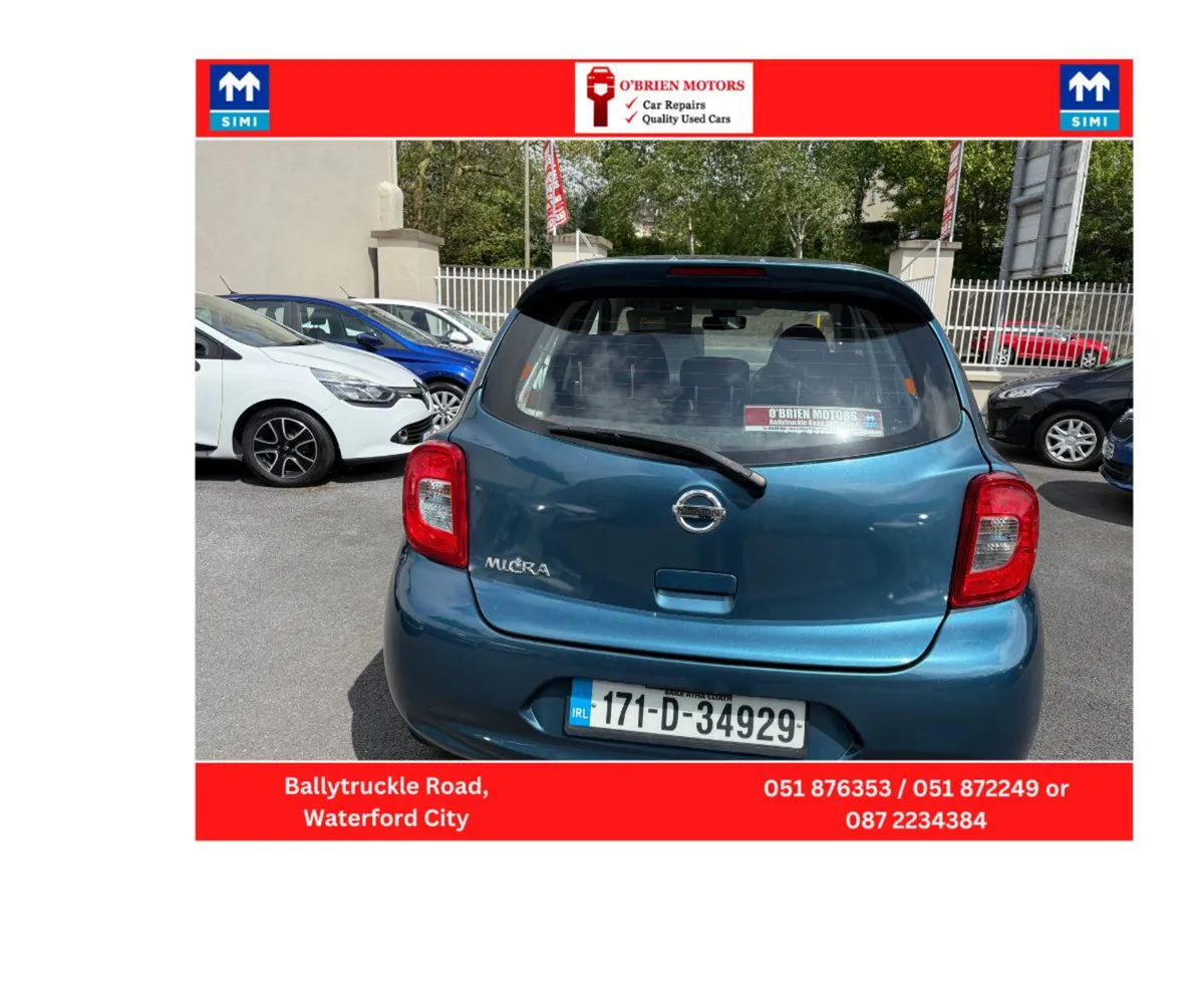 2017 Nissan Micra Blue,1.2LTR, 5 Door Hatchback - Image 4
