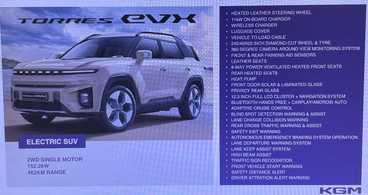 2026 Ssangyong Torres EVX - Image 2