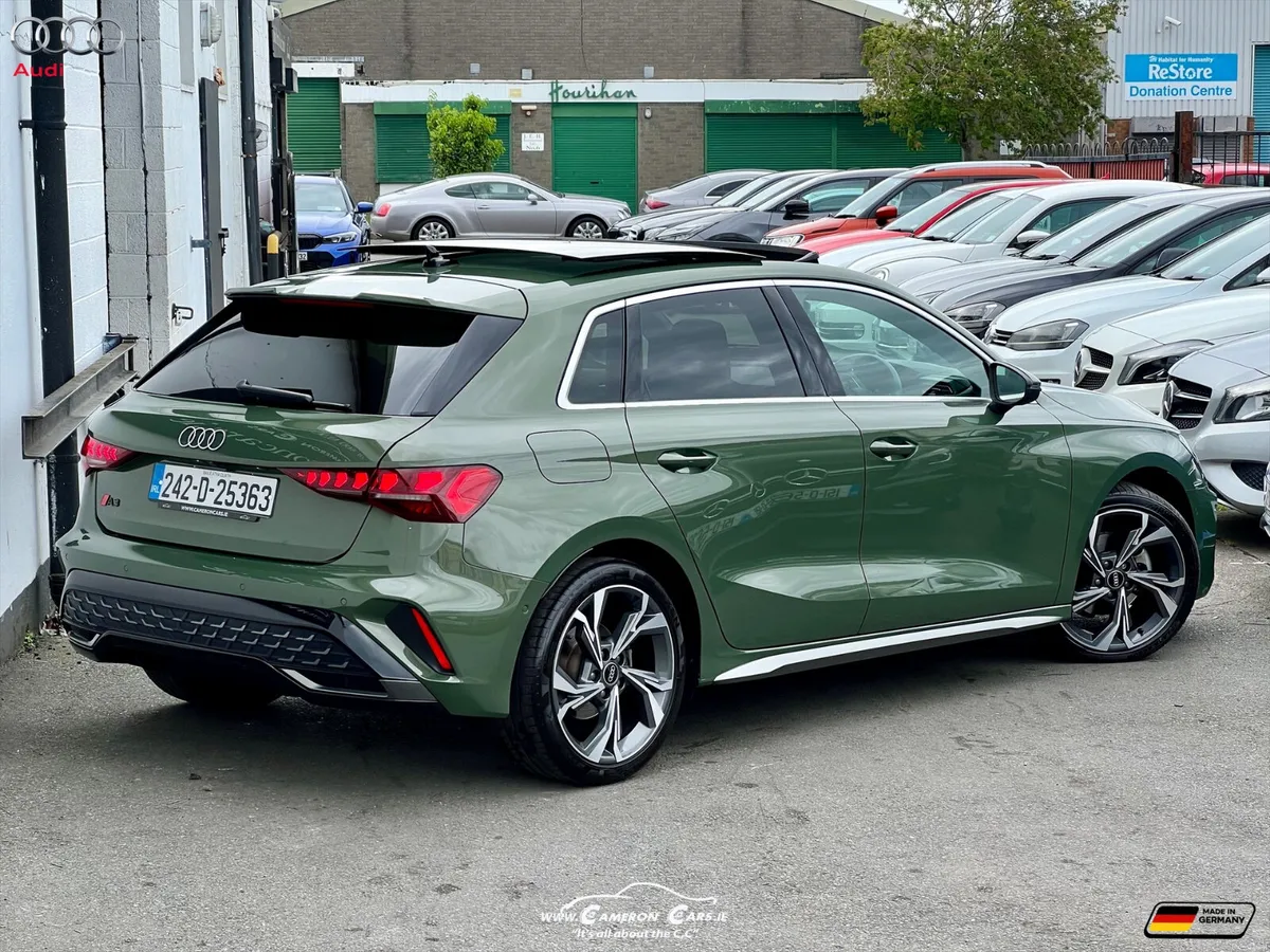AUDI A3 SLINE AUTOMATIC 2.0 TDI DISTRICT GREEN - Image 3