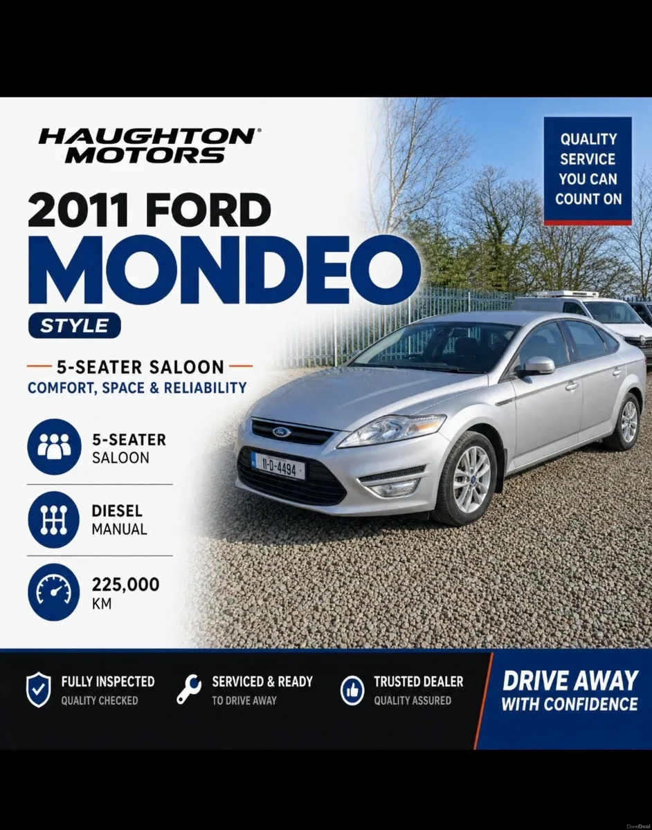 Ford Mondeo 2011 1 owner..new nct - Image 1