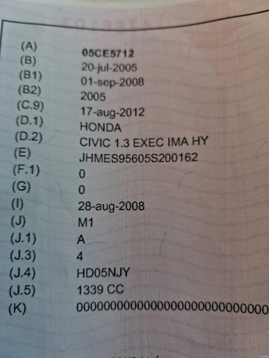 Honda civic hybrid 2005 NCT and taxed - Image 6