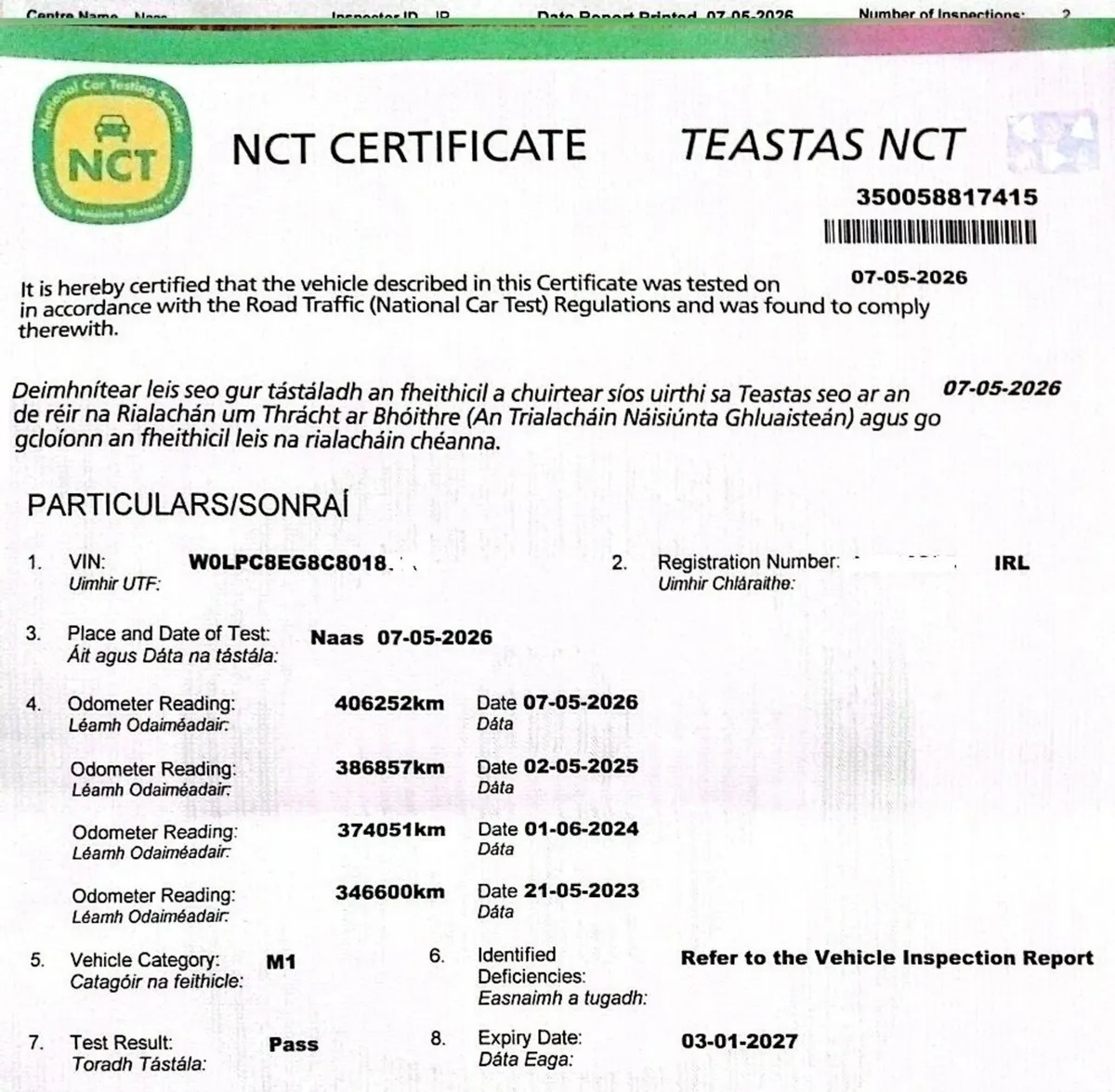 Black Opel Astra Estate 2011 - Just passed NCT - Image 3