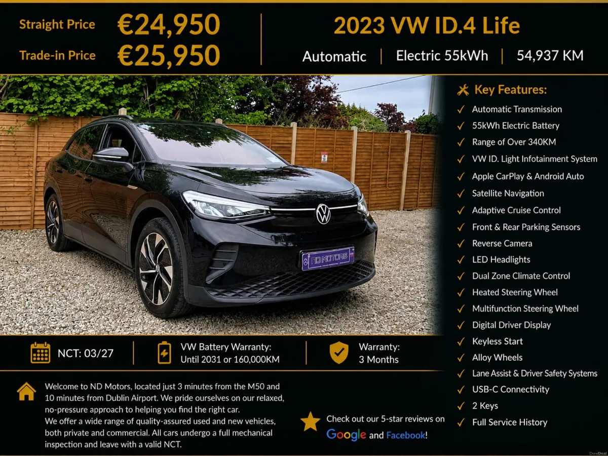 🆕️2023 Volkswagen ID.4 LIFE 52kWh🆕️ - Image 1