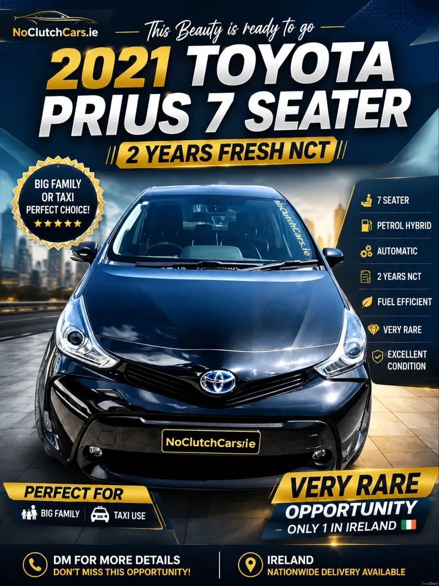 2021 Toyota Prius+ 7 Seater - Extremely Rare - Image 1