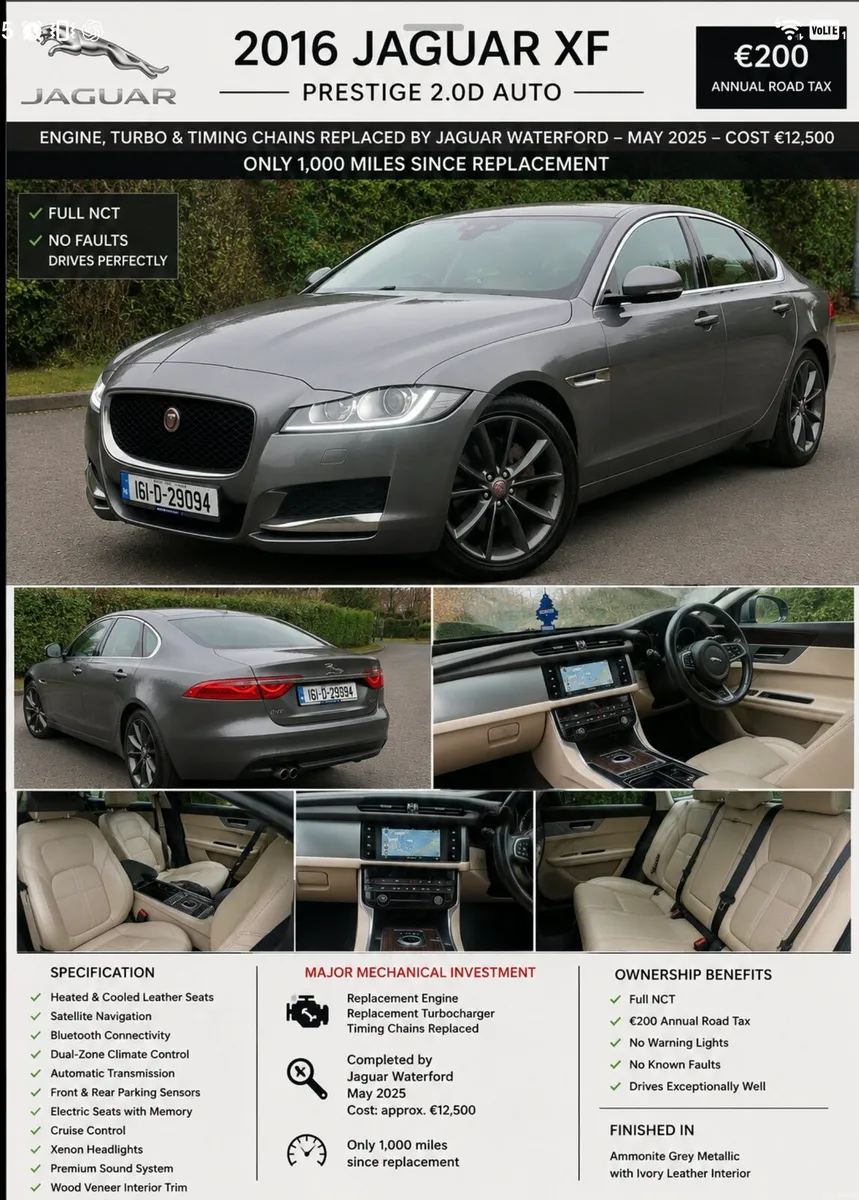 Jaguar XF 2016 (immaculate, new engine) - Image 1
