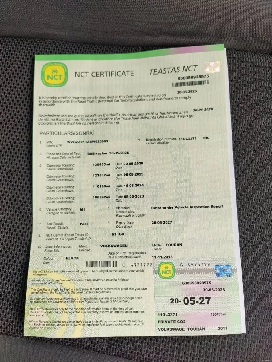 Volkswagen Touran new nct - Image 2