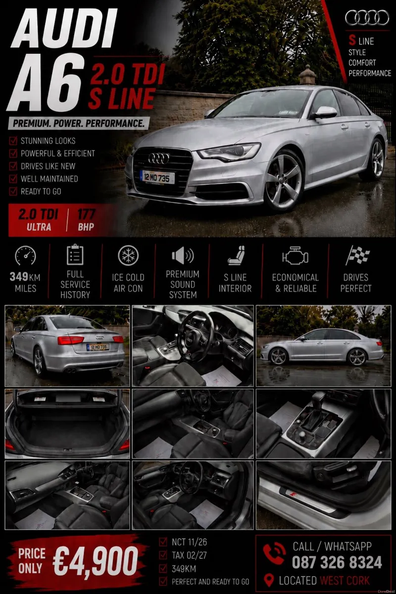 Audi A6 SLine NEW CAR BOUGHT - Image 1