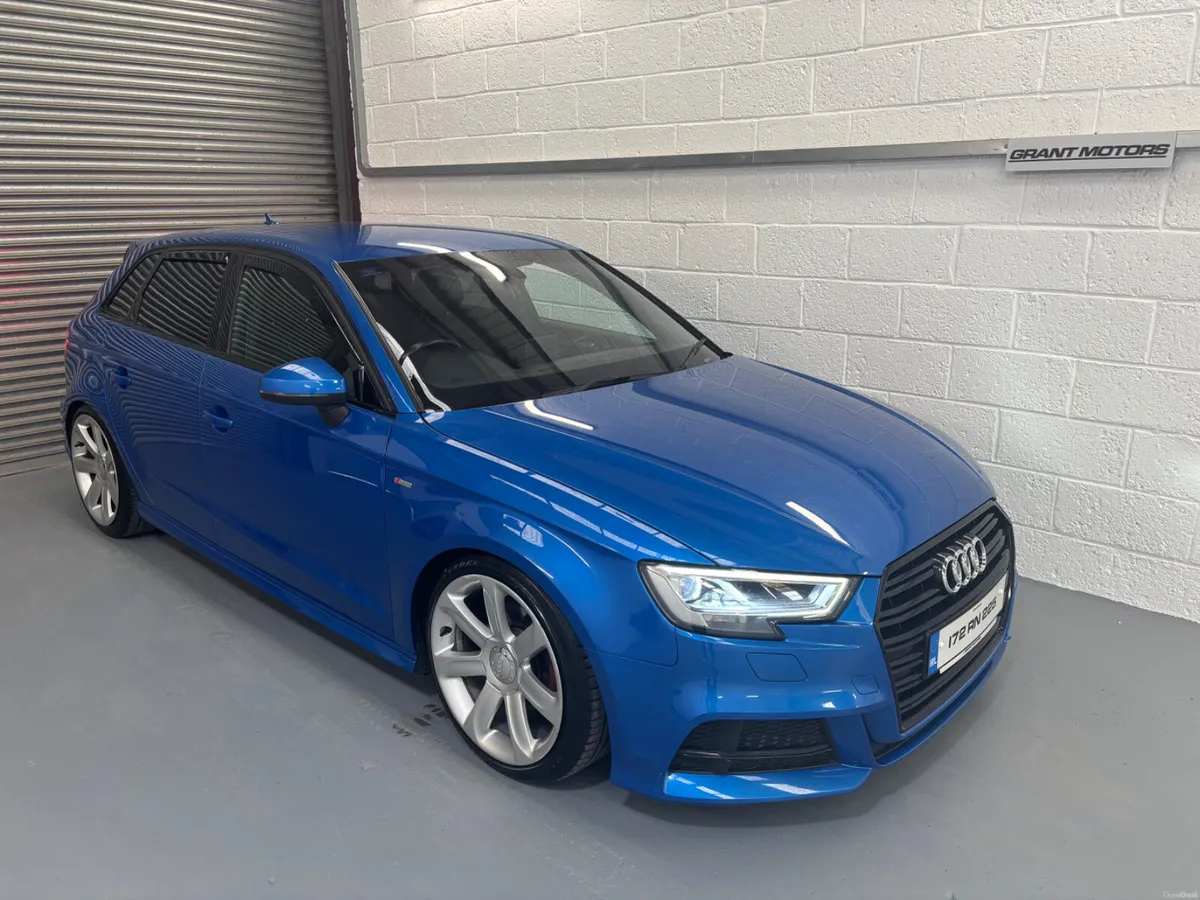 2017 (172) Audi A3 S-Line | Ara Blue | Black Ed - Image 1