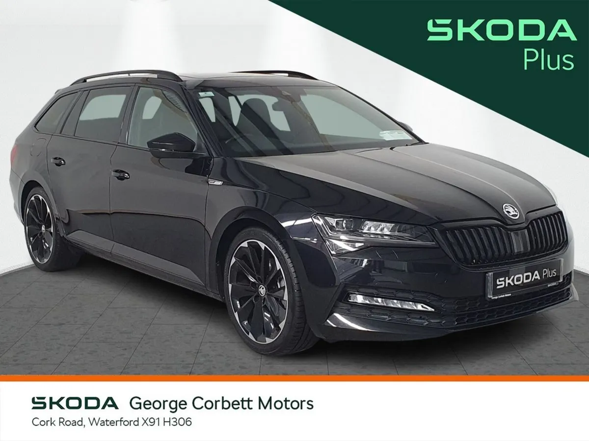Skoda Superb Combi Sportline 2.0TDi DSG - Sunroof, - Image 1