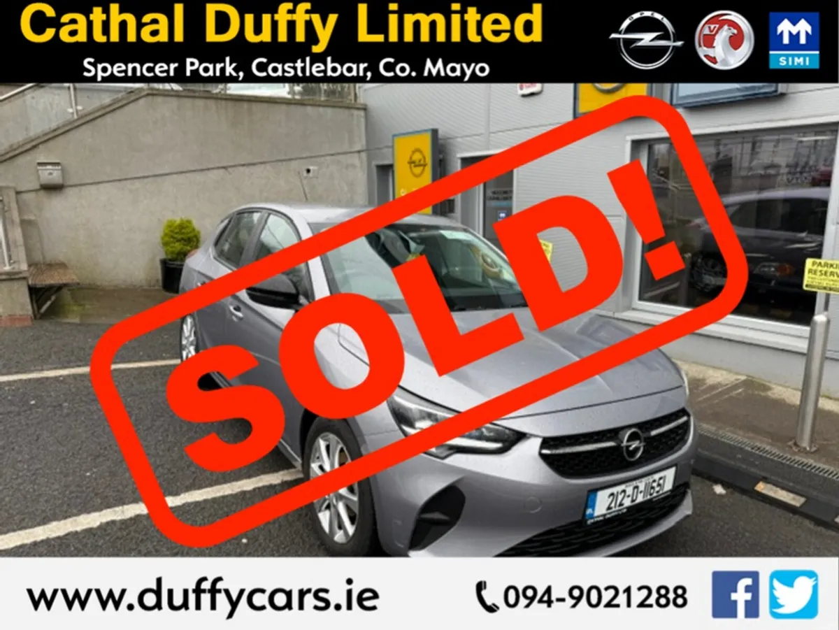 Opel Corsa MY21-SC-1.2 75PS ** Low KM's - Lady Own - Image 1