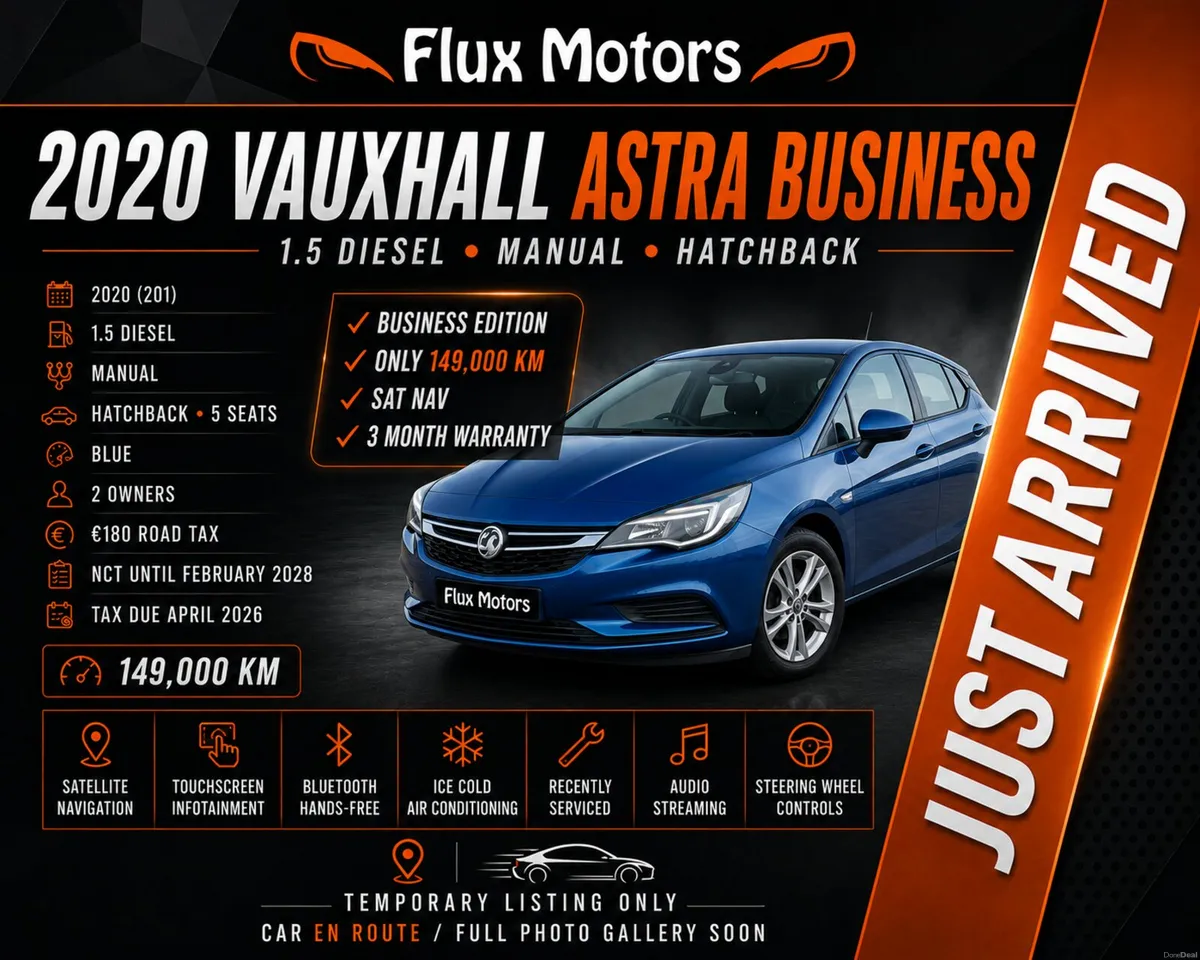 🔥 2020 Vauxhall Astra Business • 1.5 Diesel