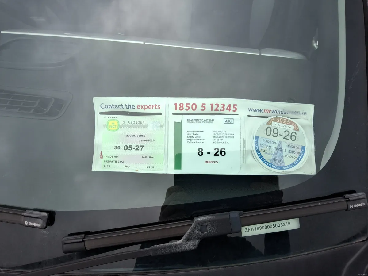 Maindealer auction unreserved Fiat 500 2014 - Image 4