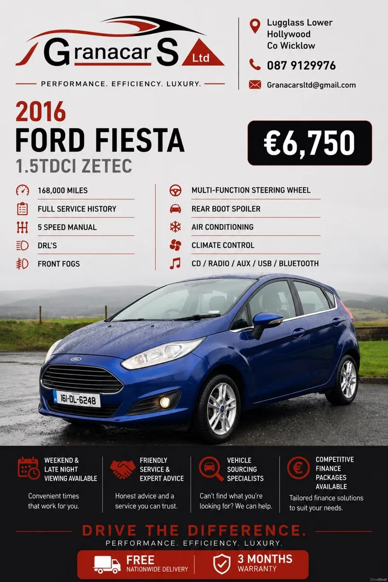 2016 Ford Fiesta 1.5Tdci Zetec - Image 1