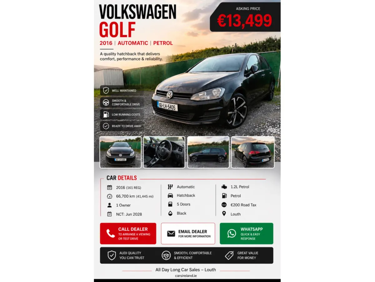Volkswagen Golf DBA-AUCJZ - Image 2